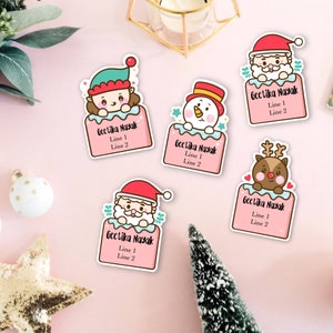 Kawaii Christmas Address Labels  | Christmas Address Labels