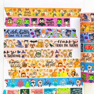Seasonal Washi Tapes | Christmas Washi | Fall Washi | Halloween Washi