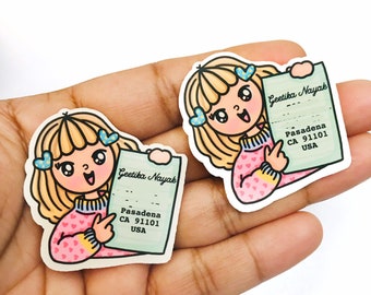 Kawaii adreslabels voor meisjes | Kawaii-adreslabels