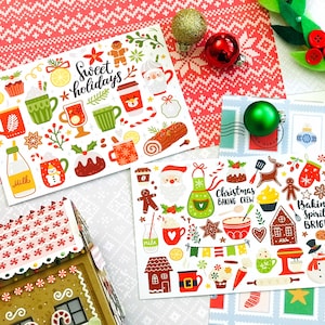 Sweet Holidays Ansichtkaart Set | Set van 2 kerstkaarten