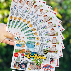 Los Angeles California Landmarks Postcard Set (Ensemble de 10)