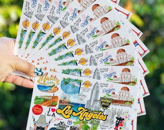 Los Angeles California Landmarks Postcard Set (Set van 10)