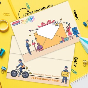 Gift a Smile Envelope Set | Set of 5 Jumbo Snail Mail Envelopes