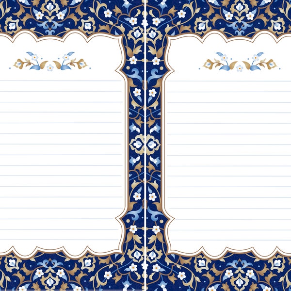 Moroccan Style Printable Stationery