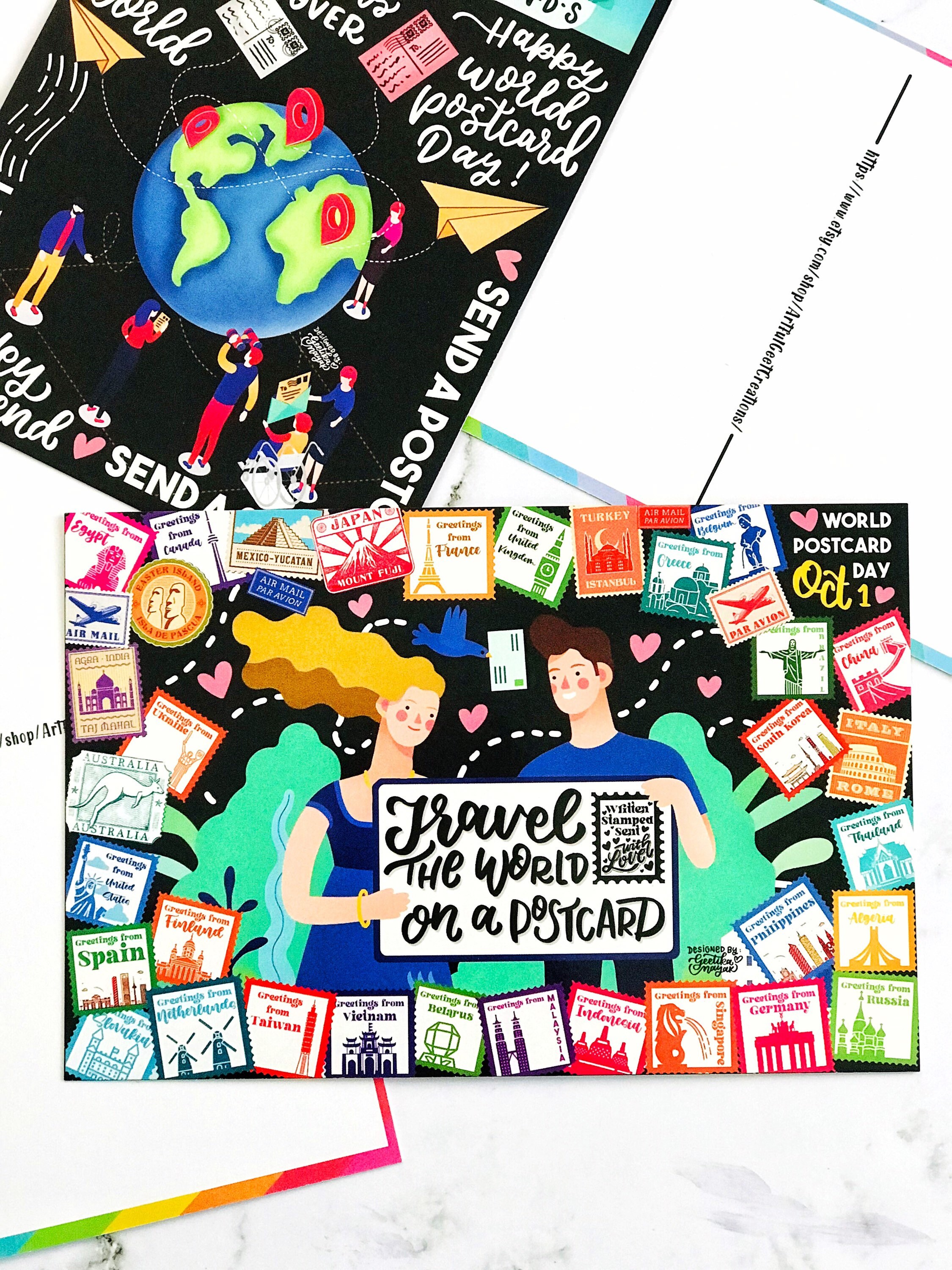 World Postcard Day 2021 Postcard Sets Etsy