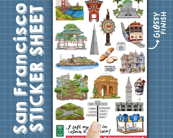 San Francisco Sticker Sheet | Glossy