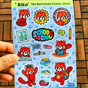 Hoja de pegatinas de Riko's Back to School (mate)