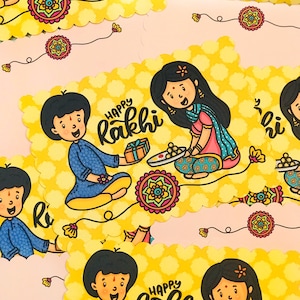 Happy Rakhi FLAT Karte 2020 | Happy Raksha Bandhan | Rakhi
