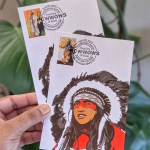 PowWow 2025 Maxi Card | B/W Pictorial Postmark