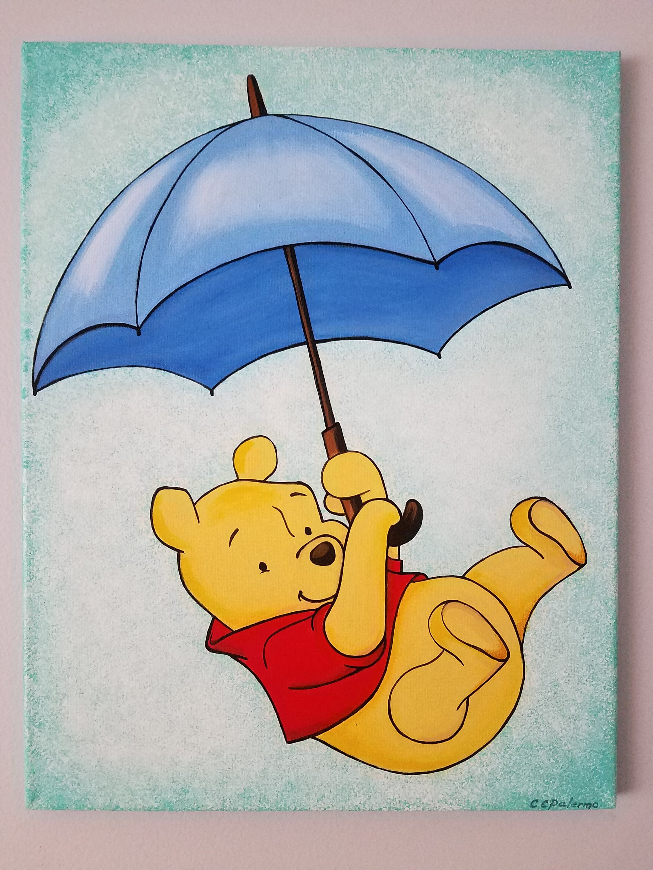 Winnie the Pooh Original Artwork Acrylic Painting Etsy Canada