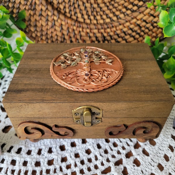 Tree of Life Manifestation Box, Tree of Life Jewelry Box