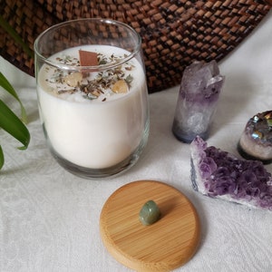 Abundance Intention Candle, Crystal Candle, Abundance Blessing, Money Candle, Money Spell