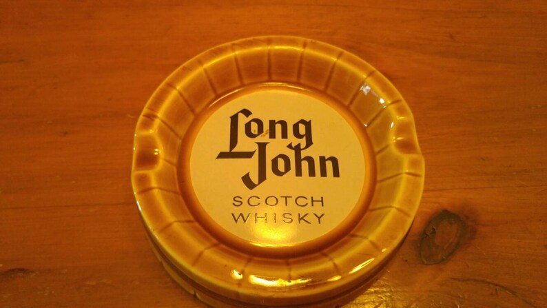 Rare Vintage Long John Scotch Whisky Pub Ashtray **