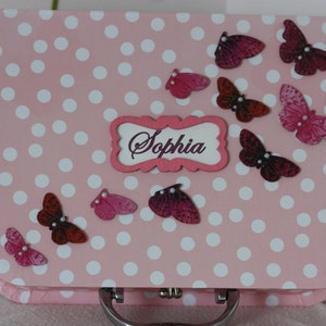 Personalised baby girl keepsake box gift set