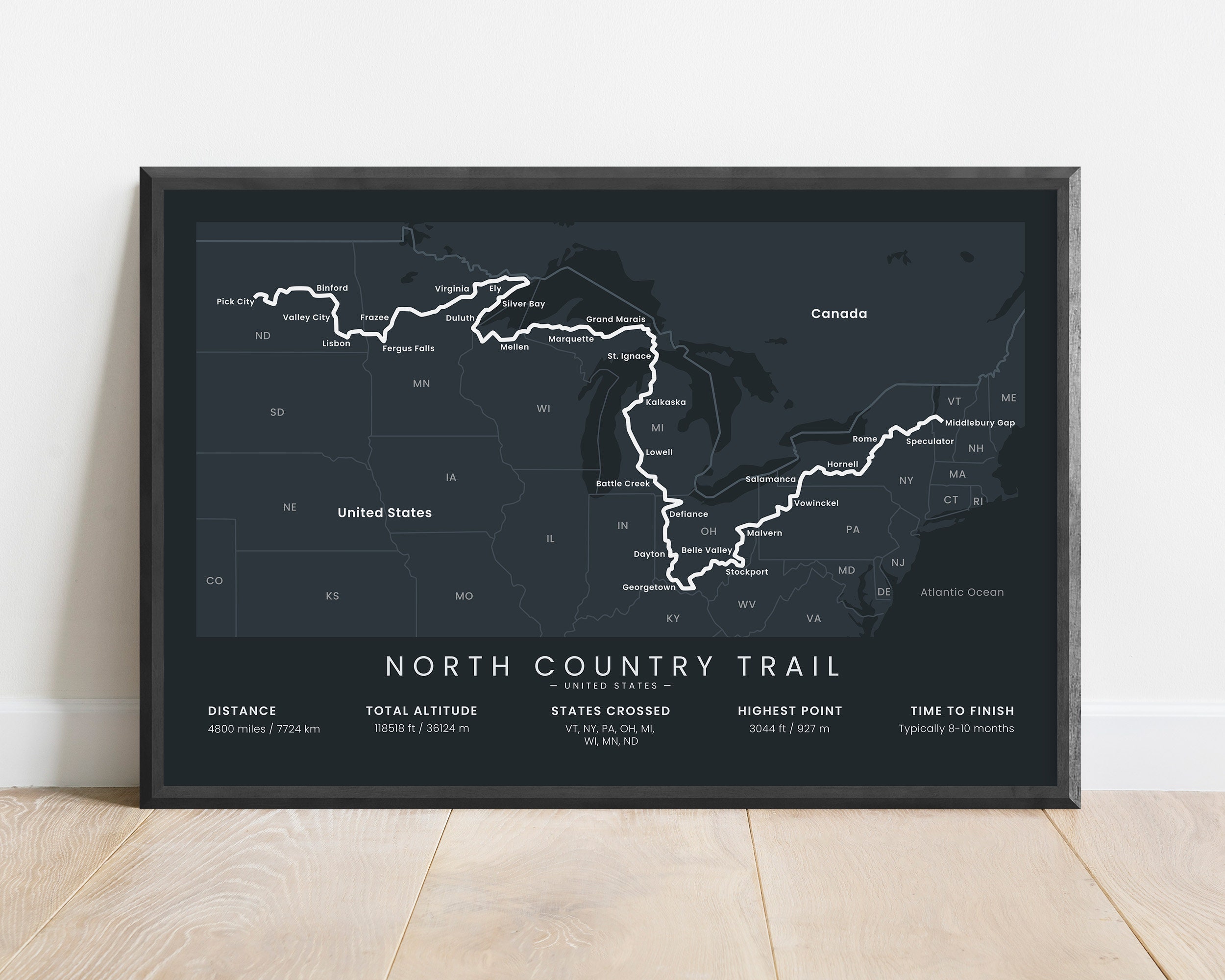 North Country Trail Print North - Il Fullxfull.4307941904 5kj1