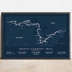 North Country Trail Print | North Country National Scenic Trail Poster ...
