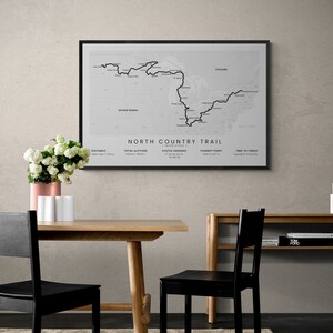North Country Trail Print | North Country National Scenic Trail Poster ...
