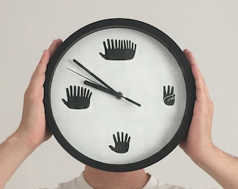 Hands Clock – Funny Minimal Sweep Motion Clock with Hands for Numbers