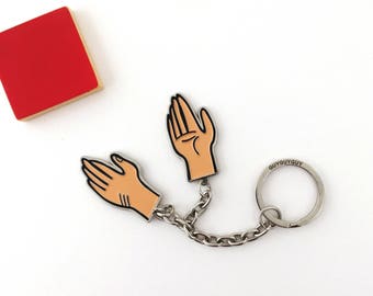 Hands Keychain – Cute Funny Double Sided Charms