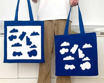 Cloud Tote – Blue and White Sky Shoulder Bag