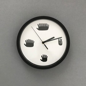 Hands Clock Funny Minimal Sweep Motion Clock with Hands for Numbers image 2