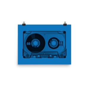 Azul Cromo - Impressão de pôster Pop Art Giclée