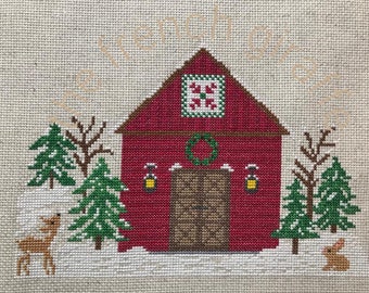 Barn Cross Stitch Etsy