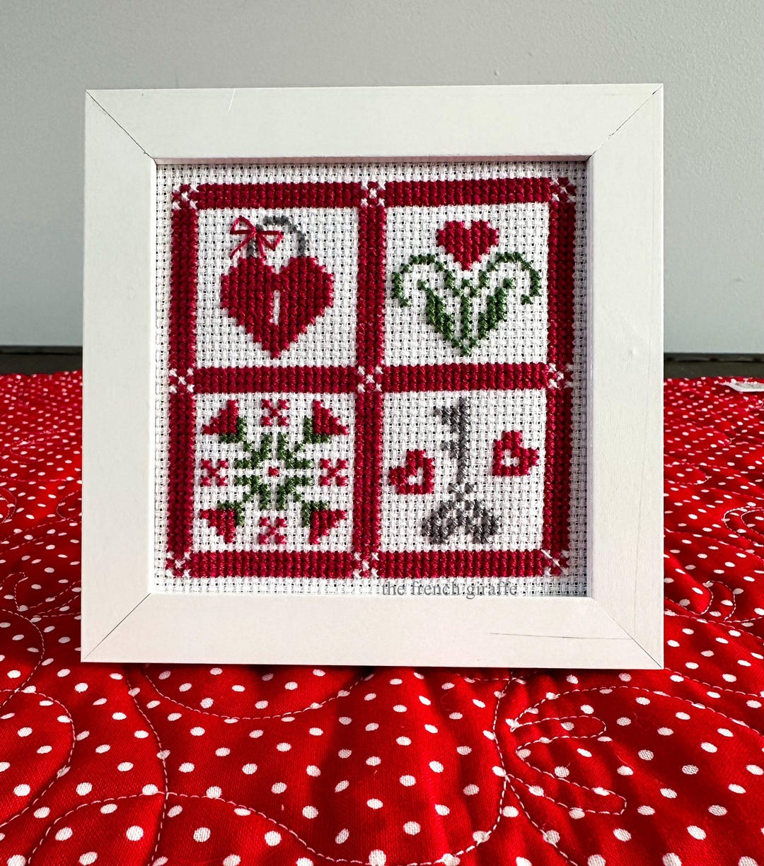 4x4 Valentine Quilt February Crossstitch Pattern Instant Download PDF ...