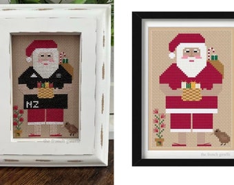 New Zealand Santa Claus Father Christmas  Cross Stitch Pattern Instant Download PDF Crossstitch Santa Around the World