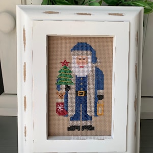 Christmas Russian Santa Claus Cross Stitch Pattern Instant Download PDF Crossstitch Father Christmas