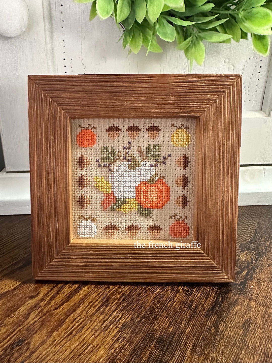 4x4 Pumpkin Garden Cross Stitch Pattern Autumn Instant Download PDF ...