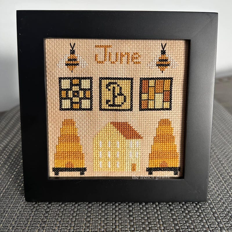 Bee House Cross Stitch - Etsy