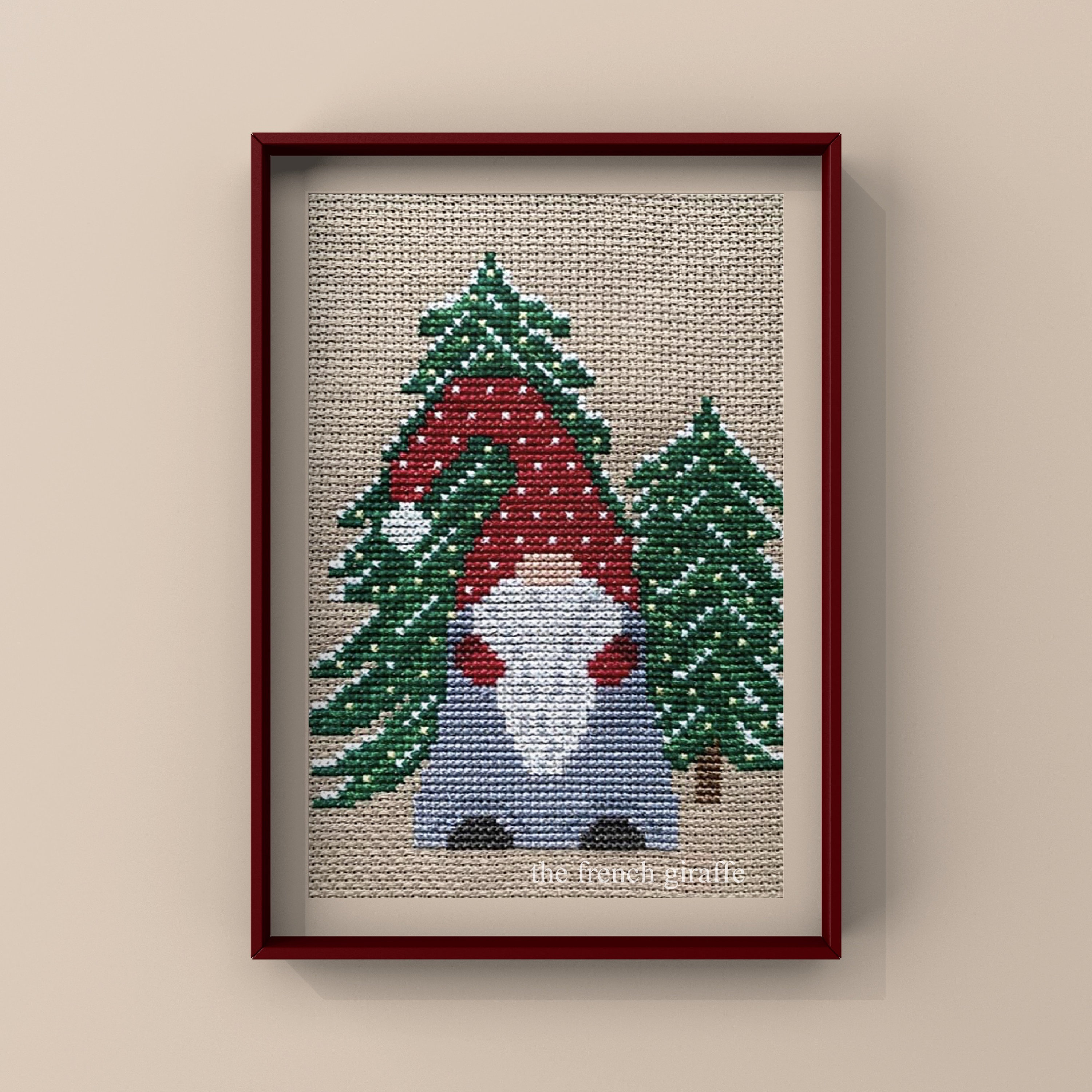 Christmas Gnome Cross Stitch Pattern Instant Download PDF Crossstitch