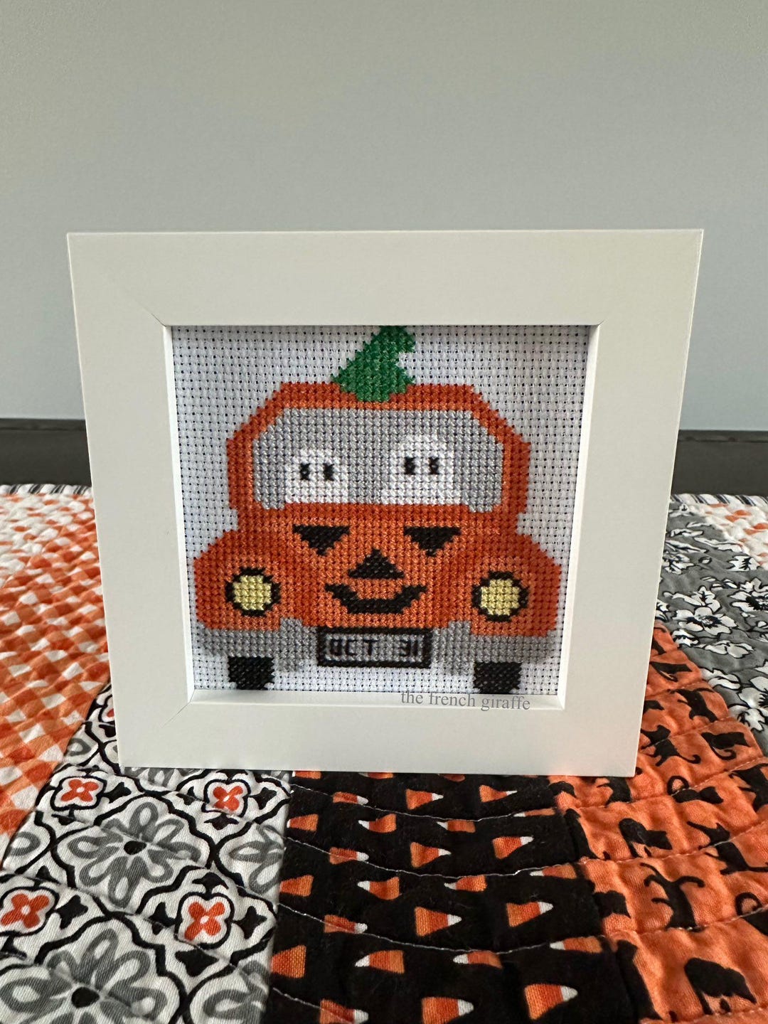 Jack O Lantern Cross Stitch Pattern: Halloween Ghost Mobile (PDF ...