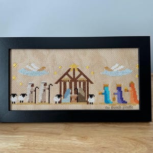 Holy Family Nativity Scene Pattern Christmas cross stitch Instant Download PDF Crossstitch