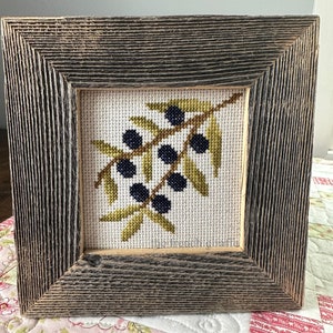 4x4 Olive Branch Cross Stitch Pattern Instant Download PDF Crossstitch Black Olives