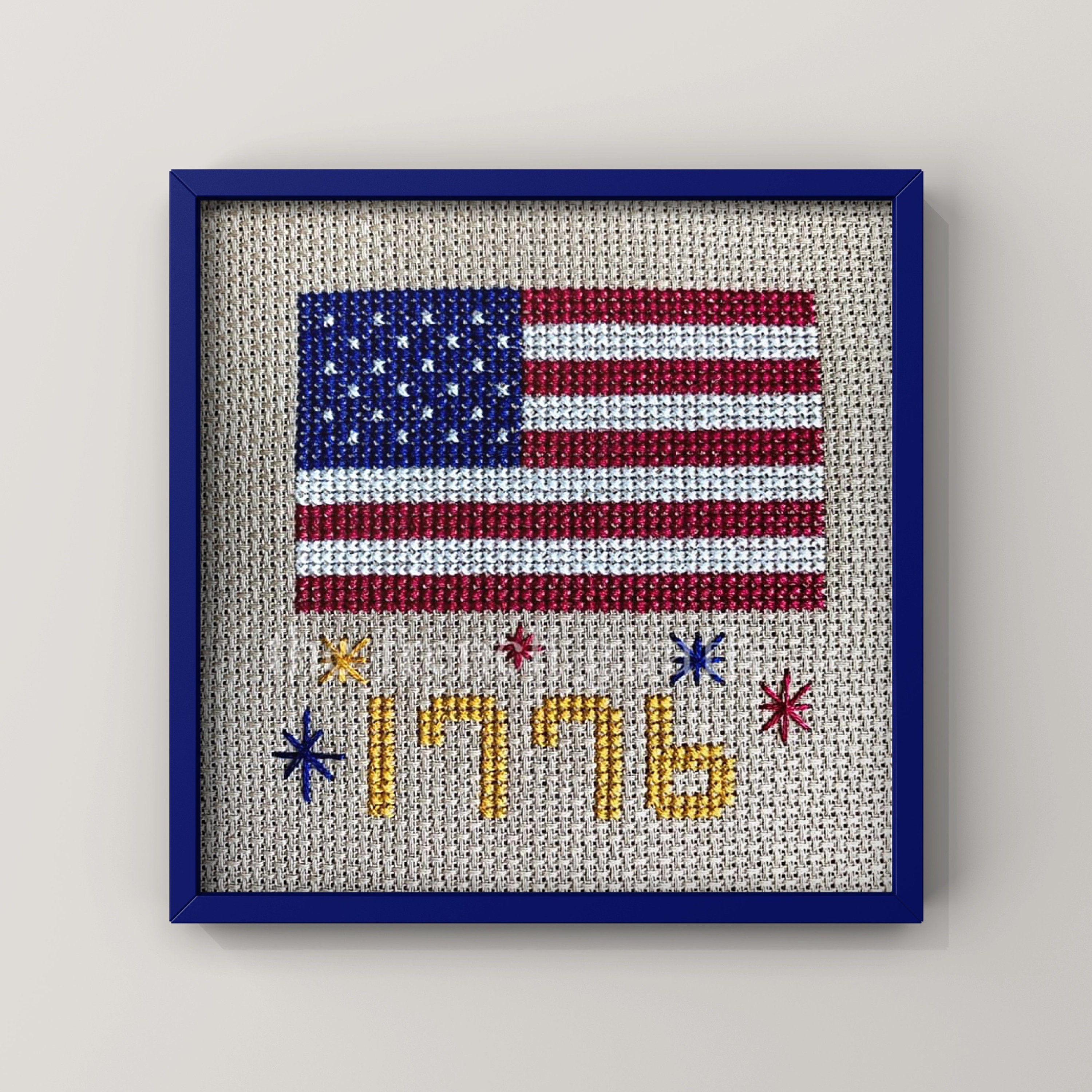 アメリカクロスステッチ刺繍完成品 40×40