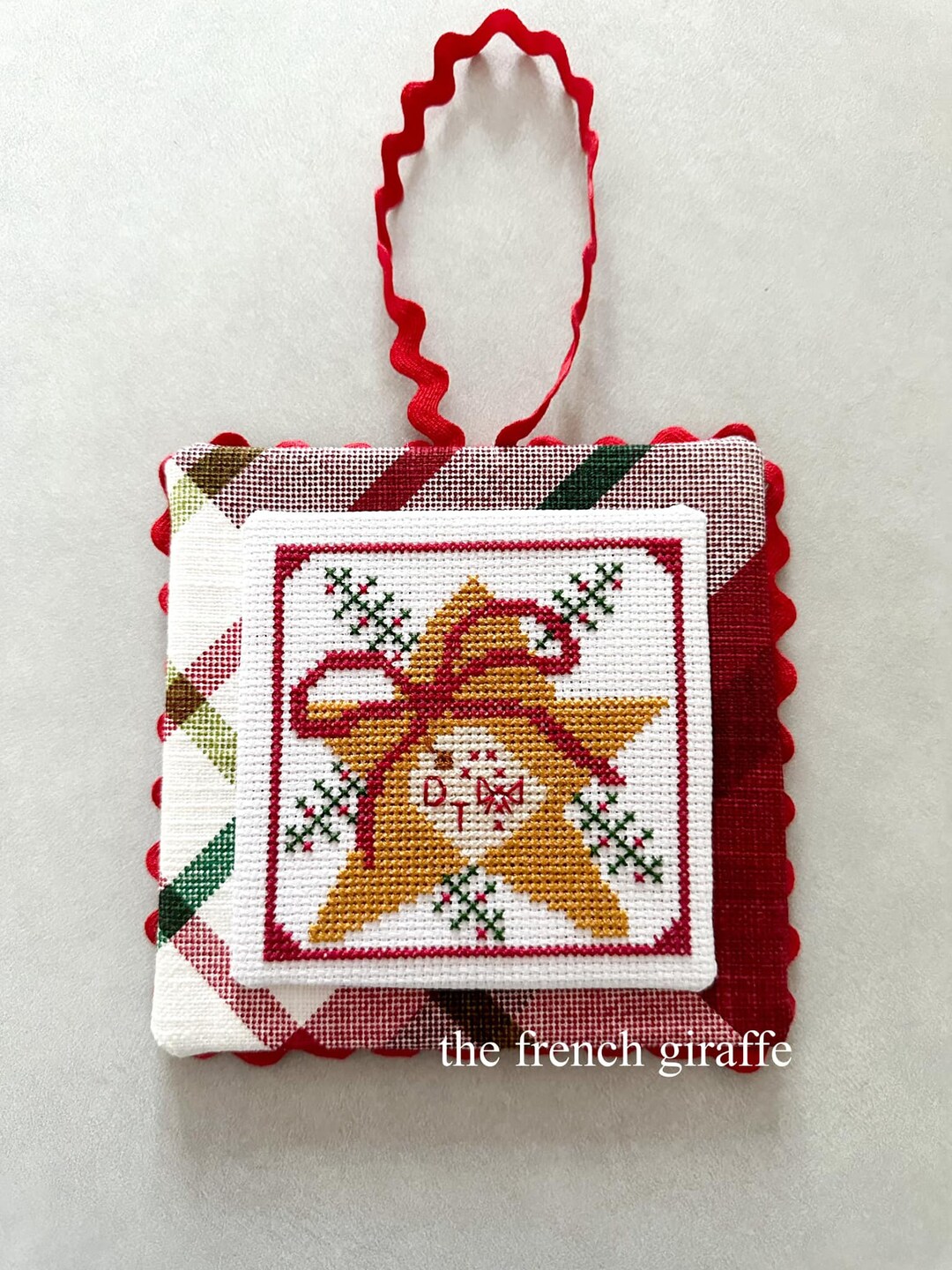 Christmas Star Gift Tag Cross Stitch Pattern (PDF Download) - Etsy