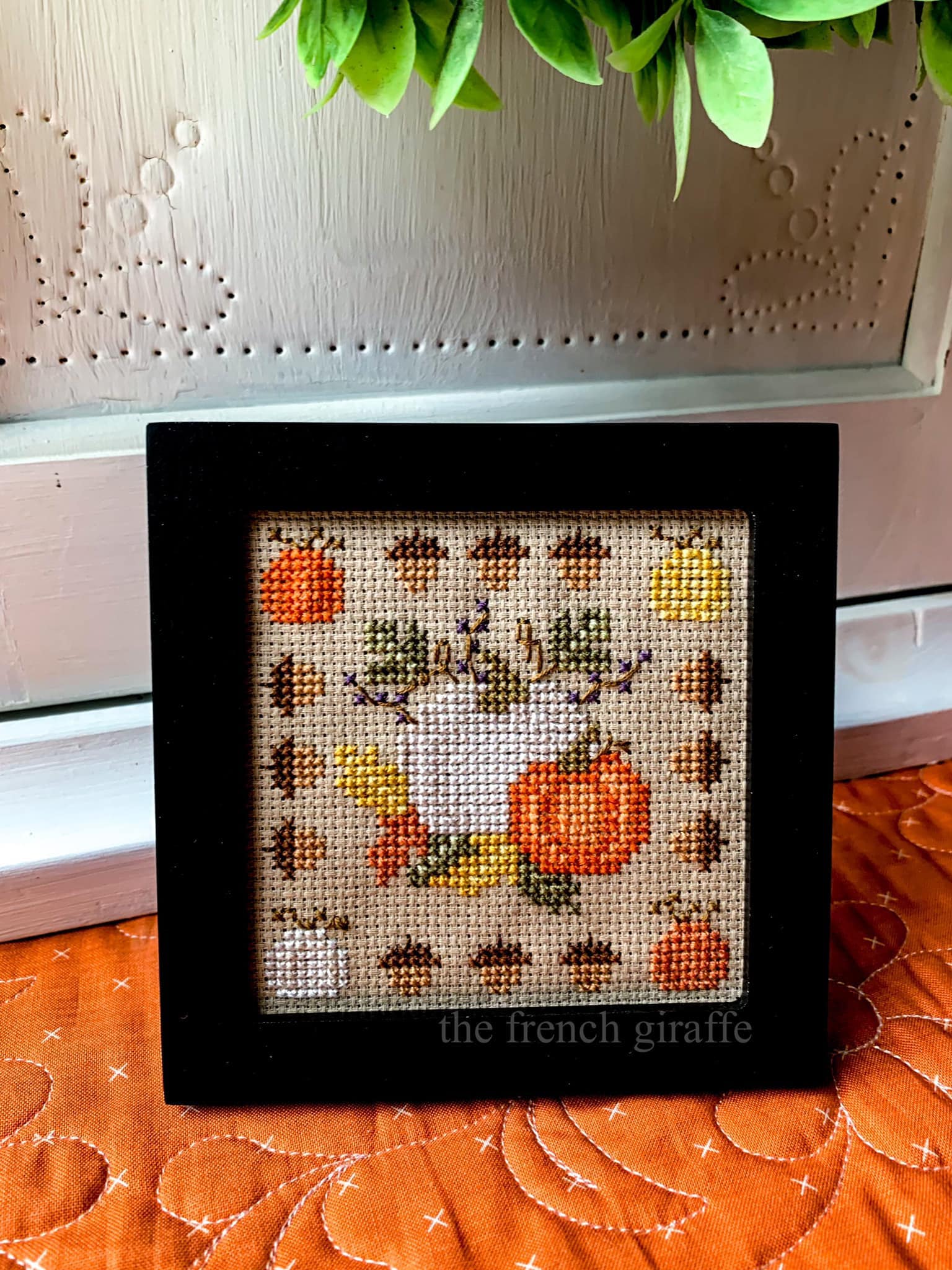4x4 Pumpkin Garden Cross Stitch Pattern Autumn Instant Download PDF ...