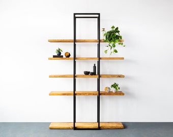 Celina shelf made of timber and iron