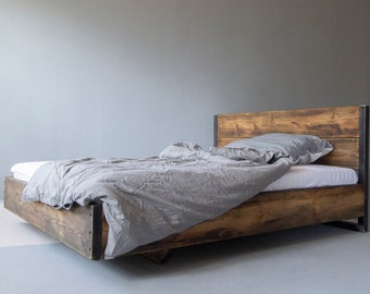 Timber bed Versan with backrest