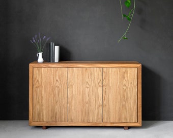 Chest of drawers made of reclaimed oak Brienne small