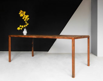 Dining table made of timber and iron Susanne/Maaike Rusted 190 x 90 cm