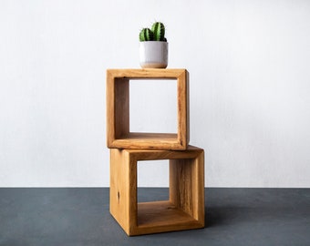 Oak bedside tables