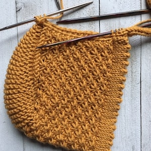 Pattern Baby Bonnet, Knit Hat Pattern, Knitting Patterns, Knit Hat Pattern PDF, Knit Beanie Pattern, Easy Knitting Patterns image 3