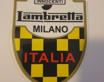 Innocenti Lambretta Milano Italia-schildsticker