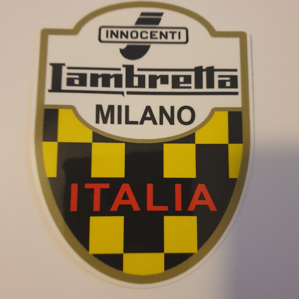 Innocenti Lambretta Milano Italia Shield Sticker