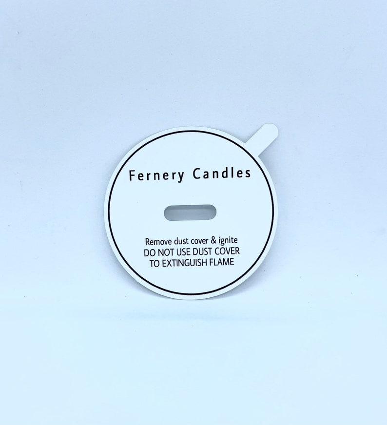 500 X Customised Round Candle Dust Covers for Wooden Wick Etsy UK