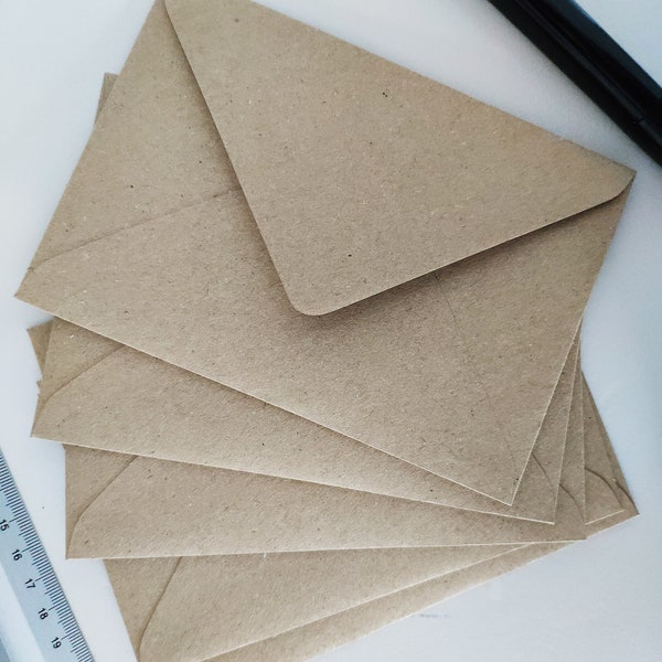 40 x ECO Recycled Kraft Fleck Envelopes, 100% Recycled Material