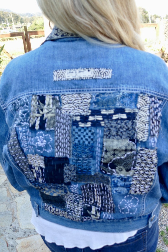 Upcycled Jean Jacket with Patches: Earth Day Craft!